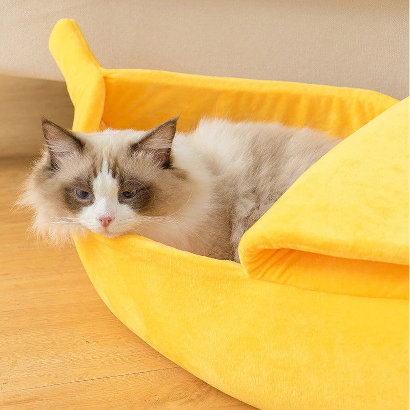 Banana Bonanza: Adorable Cat Bed