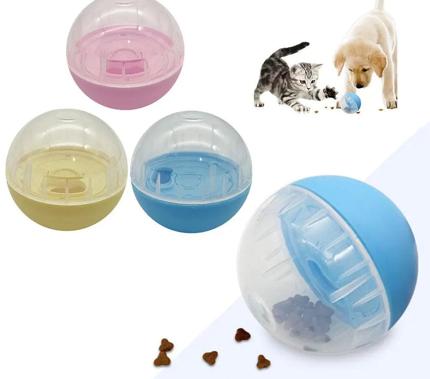 Pet Interactive Dog Cat Leakage Food Balls Adjustable Anti Choke Slow Feeder Treat Dispenser Iq Training Educational Toy