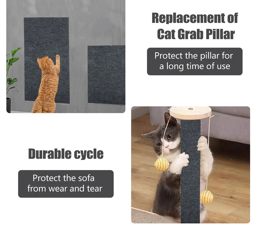 Cat Scratch Mat - Self-Adhesive, Furniture Protector