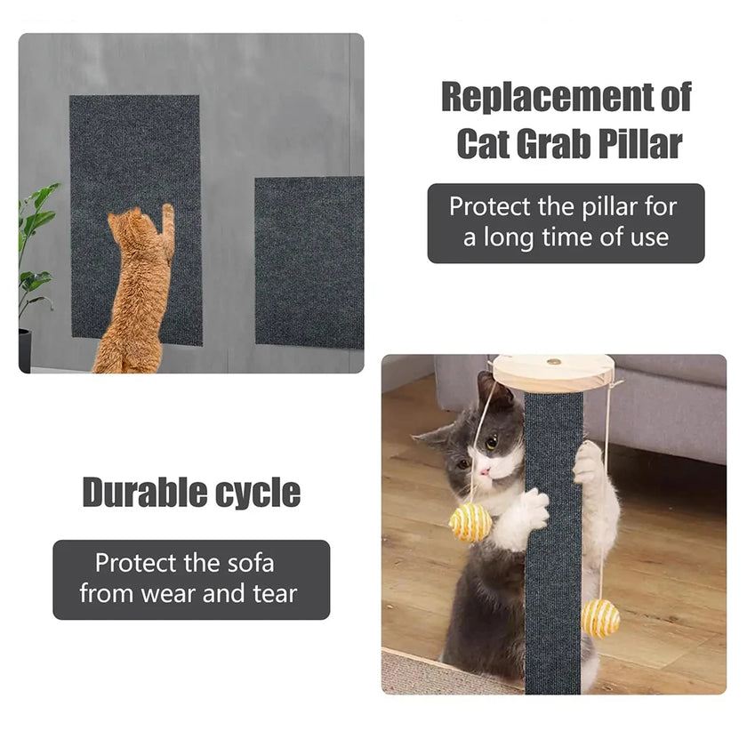 Cat Scratch Mat - Self-Adhesive, Furniture Protector