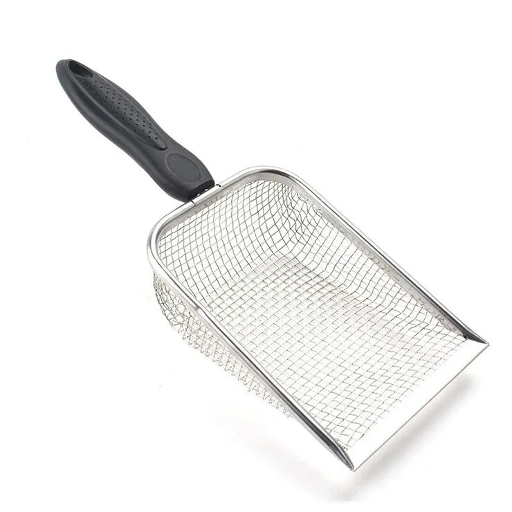 Fine-Pore Stainless Steel Litter Scoop