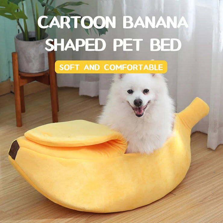 Banana Bonanza: Adorable Cat Bed