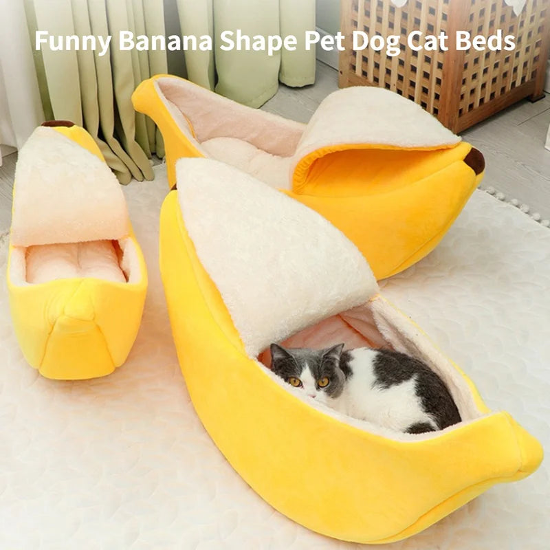 Banana Bonanza: Adorable Cat Bed