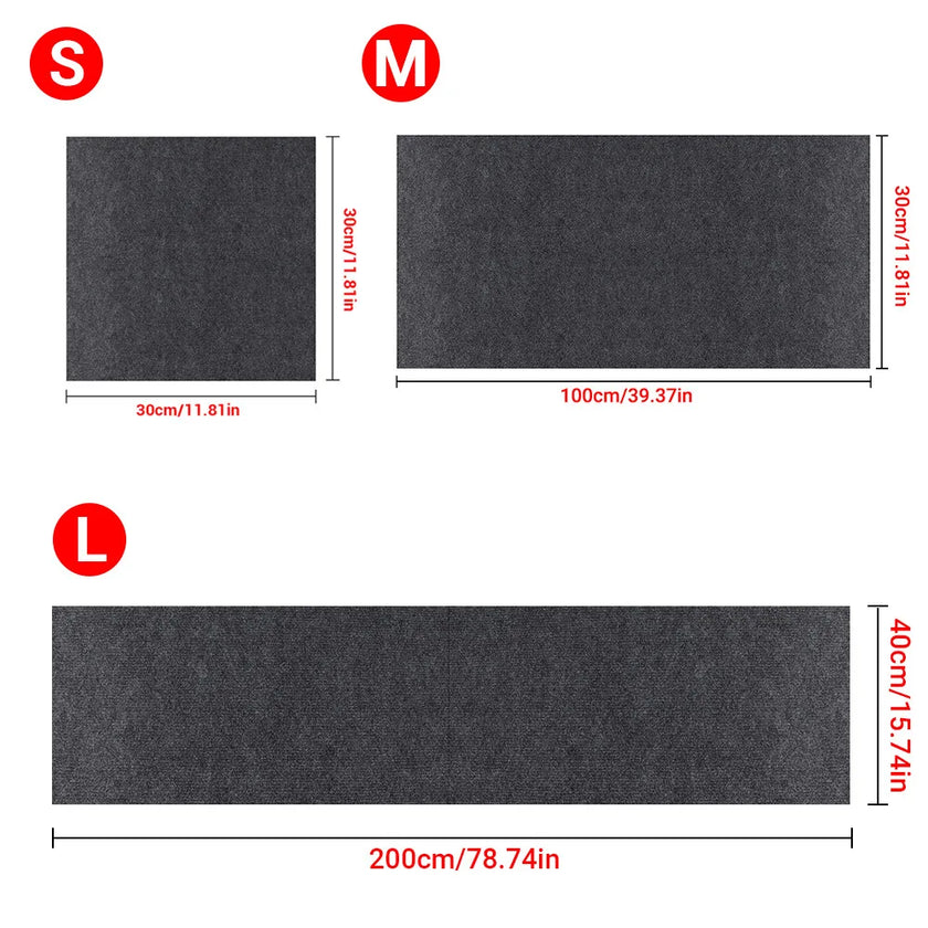 Wall Anti Cat Scratch Sofa DIY Cats Scratch Board Sofa Protection Paws Sharpen Trimmable Self-adhesive Carpet Cats Scratch Board