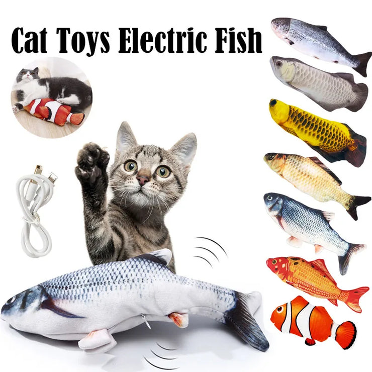 Interactive Cat Toy - Realistic Fish Simulation